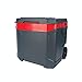 ROM 56L / 60QT Trolley Nevera con Ruedas Refrigerador de Viaje y Calentador Camping Picnic Ice para automóvil - Refrigerador portátil para automóvil con asa retráctil Mini re