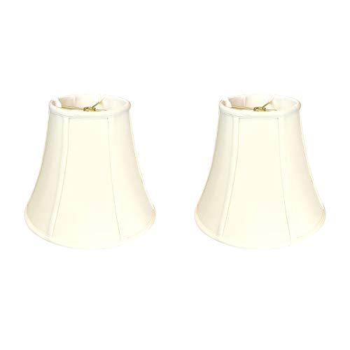 Image of Royal Designs, Inc. BSO-704-8EG-2 True Bell Basic Lamp Shade, 4 x 8 x 7.25, Eggshell, 2-Pack