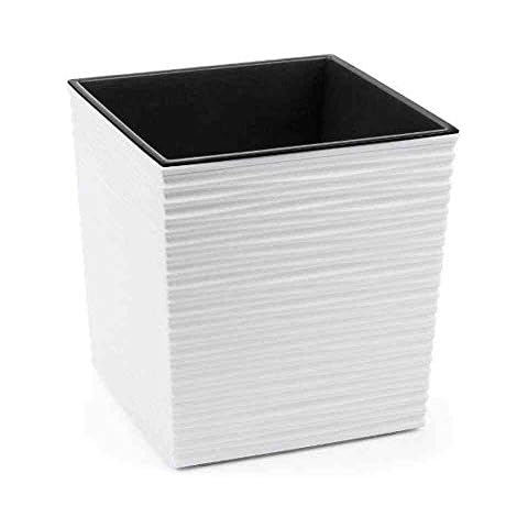 Siena Garden Plant Pot, White, 25 cm Cover