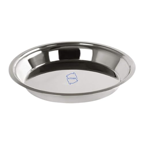 Image of Stainless Steel Atta Parat for Dough Kneading (Medium) | Multipurpose Mixing Parat for Serving, Mixing & Storing | Dough Bowl for Kitchen and Organizing Veggies (Size-15, Diameter- 34 cm)