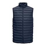 chaleco hombre azul marino Chaleco acolchado para hombre en el estándar de la marca danesa Jack & Jones
