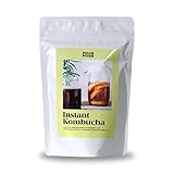 FOCUS FOODS Instant Kombucha Powder - Naturally Flavored With Apple Cider Vinegar. SCOBY Fermented Black Tea. Good Gut Health. No Added Sugar. 150g 30 Servings.