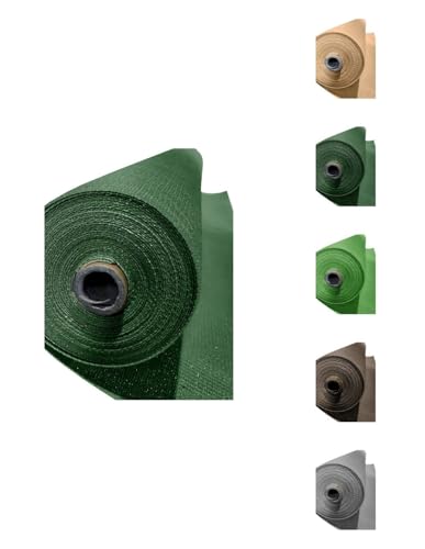 Jardin202 - Malla de Ocultación 120 g/m2 | Ocultación y Privacidad para su Terraza o Jardín | Seleccione Medida y Color | 1.50 x 10 Metros (Verde Oscuro)