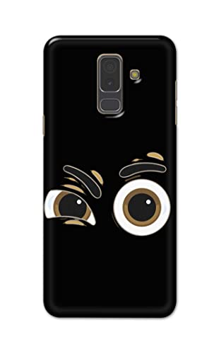 Image of PRINTFIDAA Funky Expression of Cartoon Eyes Printed Designer Hard Back Case Cover for Samsung Galaxy A6 Plus (2018) (6.0 inch) / Samsung J8 (2018), J810F / DS -(SF) MVN1004