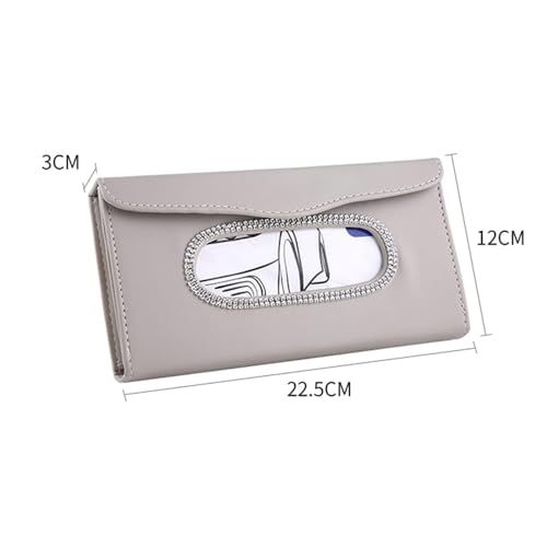 Boîte à mouchoirs pour Volvo XC60 S60 S90 blanche universelle - 3
