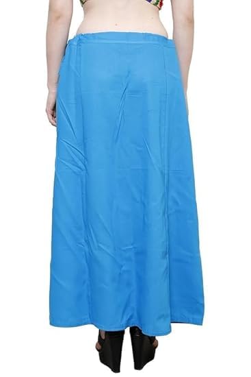 Image of Vlazom Women's Cotton Saree Petticoat - Pack of 5 Inskirts | Soft & Breathable Underskirts | Adjustable Drawstring Waist | Multicolor for Daily & Occasion Wear