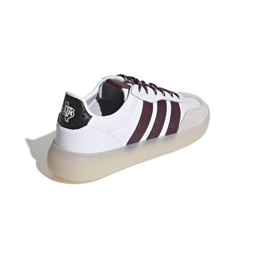 Image of adidas Men's NCAA Team Barreda Decode, White /Team Maroon /Black /Texas A&M University, 9