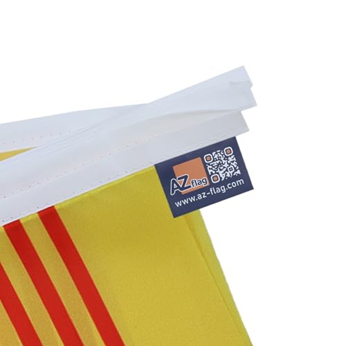 Image of AZ FLAG South Vietnam 6 meters BUNTING Flag 20 flags 9'' x 6'' - Vietnamese STRING flags 15 x 21 cm