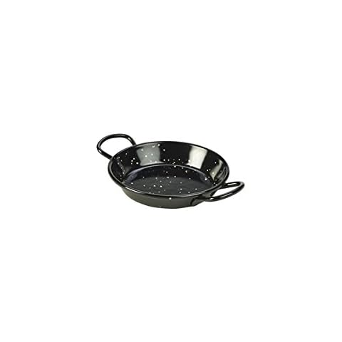 Genware NEV-E0210 Mini-Paella-Pfanne, Emaille, 10 cm Cover