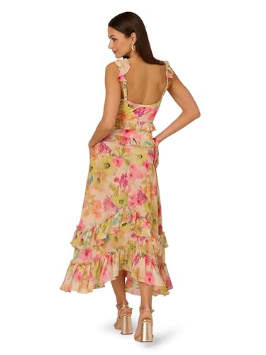 Adrianna Papell Women's Printed Chiffon Maxi Dress2