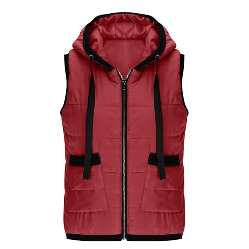 Abrigo de invierno compresible mujer chaleco ligero con capucha 3