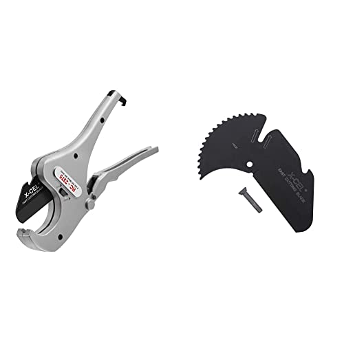 Image of RIDGID RC-2375 Ratchet Action 2 inch Pipe and Tubing Cutter, Chrome, Small - 30088 & 30093 RCB-2375 Replacement PVC Pipe Blade 2
