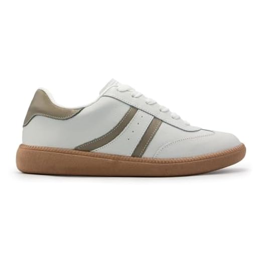 Tênis Usaflex Feminino Clássico Em Couro Conforto Casual Branco/taupe Aj0209006 34
