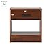 Walker Edison Easy Assembly™ Solid Wood 1-Drawer Nightstand with Handle Walnut