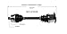 GSP NCV23559 CV Axle Shaft Assembly - Right Front (Passenger Side)