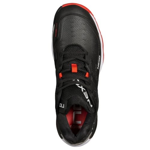Pickleball Shoes Men Women Pickleball LUX Nexo Black/RED Lava – Unisex Court Shoes w/AGG Technology, Lateral Support4