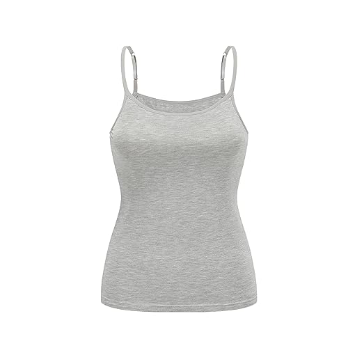 Image of Womens Modal Built-in Bra Padded Camisole Yoga Tanks Tops