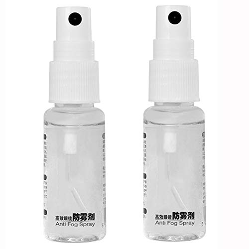 Diantai - 2 botes de spray antivaho para limpiar gafas, 20 ml, duradero, antiempañamiento, para espejo y ventanas