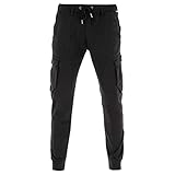 diese Hose hat Bündchen und einen elastischen Hosenbund wie eine Jogginghose