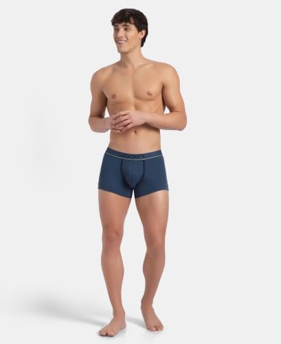 Image of Jockey 8015 Men Super Combed Cotton Solid Trunk (Pack of 2)