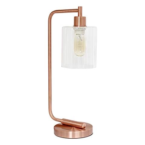 Simple Designs Industrial Iron Lantern Table Lamp Cover