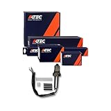 ATEC Germany 1x sonda lambda universal de 4 pines planar con conector crimpado y tubo termorretráctil