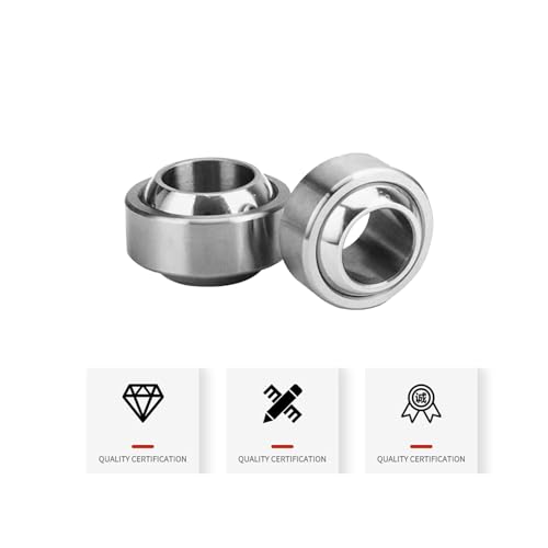 Ruifuu 2818SILJ02 2Pcs Ge5C Radial Spherical Plain Bearings, 5Mmx14Mmx6Mm Self-Lubricating Sealed Spherical Roller Bearings thumb #6