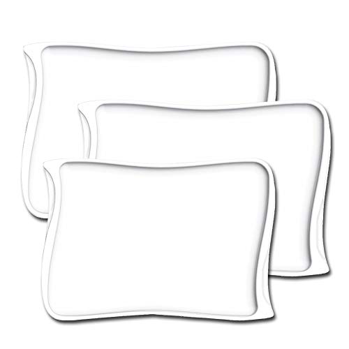 Image of Milton Camber Melamine Tray, Set of 3, White (9.6 inch X 6.8 inch)