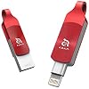iKlips Duo+ Apple Lightning Flash Drive 64GB Red