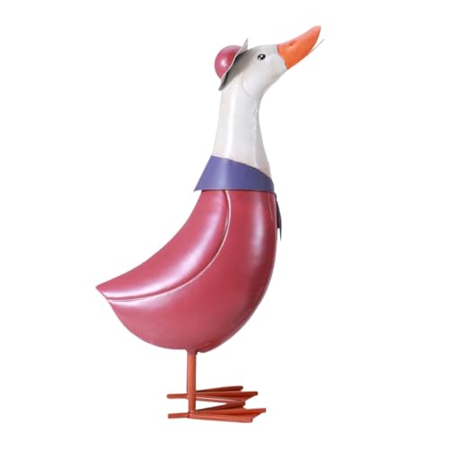 Mloarts Metall-Gartenstatuen, Enten-Skulptur, Metalldekoration, Rasen-Ornamente, Hofkunst, Tierstatue, niedlich, verliebt, Enten, Hochzeitsenten, Geschenk für Zuhause, Vorhof, Hinterhof, Oma, Frau