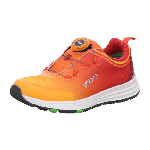 Vado Kinderschuhe Mädchen Halbschuhe Schnürer Orange Freizeit,...