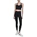 DKNY Women's High Waist 7/8 Compression Legging, Black, Medium
