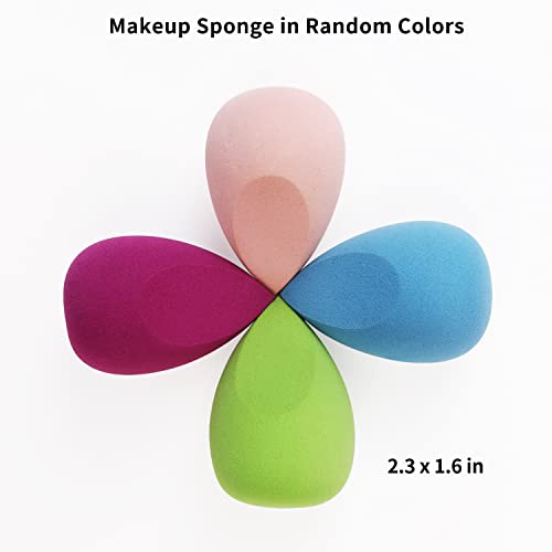 Real Perfection Foundation Brushes Makeup Brushes Set Kabuki Brush Dual-sided Blush Concealer Brush Makeup Brush Set Sponge Ideal for Blending Buffing Foundation Cream Powder Make up Brushes Tool Kit