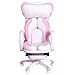 Sedia da ufficio di lusso a forma di gatto ragazza carina e comoda sedia da gioco bianca sedia girevole home live engineering Sedia girevole a mano per e-sport ( Color : Bianca , Size : 70*70*126cm )