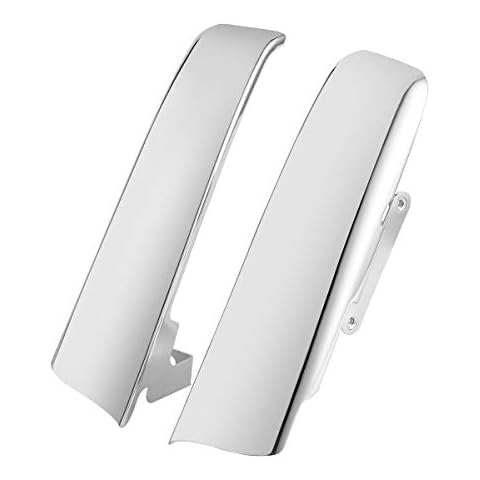 XFMT moto part Chrome Rear Fender Saddlebags Filler Panels For Harley Touring CVO Electra Glide Street Glide Road King Road Glide Ultra Limited 2014 2020, None Cover
