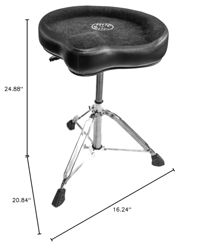 ROC-N-SOC Nitro Gas Drum Throne with Original Saddle, Black