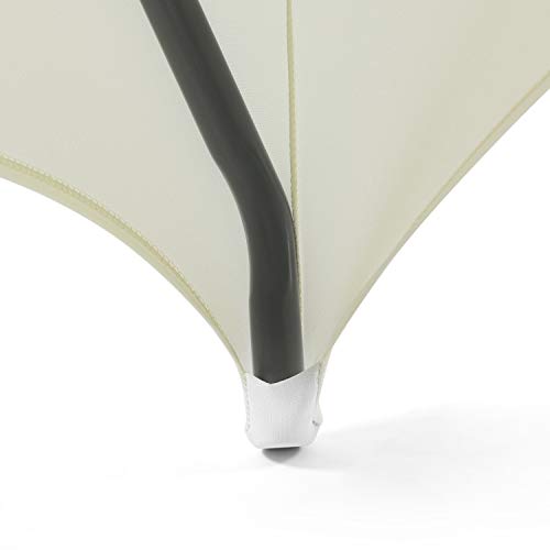 Image of Peomeise 6FT Spandex Table Cover Rectangular Stretch Spandex Tablecloth (Ivory,6FT)