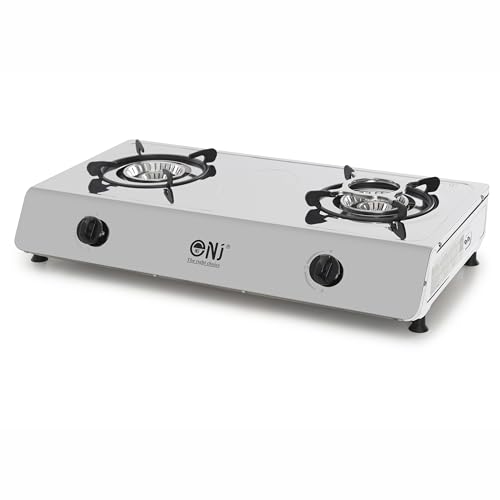 NJ-200SD Portatile Fornello a gas 2 bruciatori da 70cm in Acciaio Inox con Piezo 8.8 kW - immagine 3