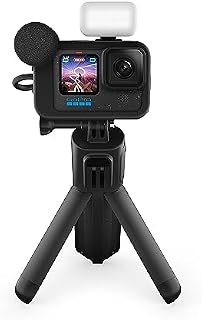 GoPro HERO12 Black Creator Edition  zawiera HERO12 Black, Volta (uchwyt na baterie, statyw, pilot zdalnego sterowania), Media Mod, Light Mod, akumulator enduro i torba do przenoszeni