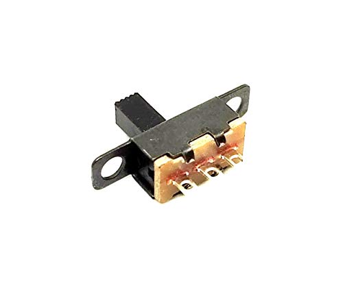 Image of INVENTO SPDT on-Off 3 Pin Black 2 Position Slide Switch for Car Motorcycle Electrical DIY (0.3A 125V AC) - 10 Pcs