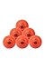 Skyhi Wind Cricket Balls - Soft Practice Training Wind Cricket Balls for Indoor & Outdoor - Soft Practice Training Cricket Ball for Cricket Coaching Bowling Pack of 6 (Orange)