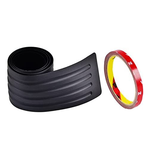 Goodream Rear Bumper Protector Universal Exterior Car Accessories Black Rubber Scratch-Resistant Trunk Door Sill Guard, Easy To Install (35.8Inch) #TOP1