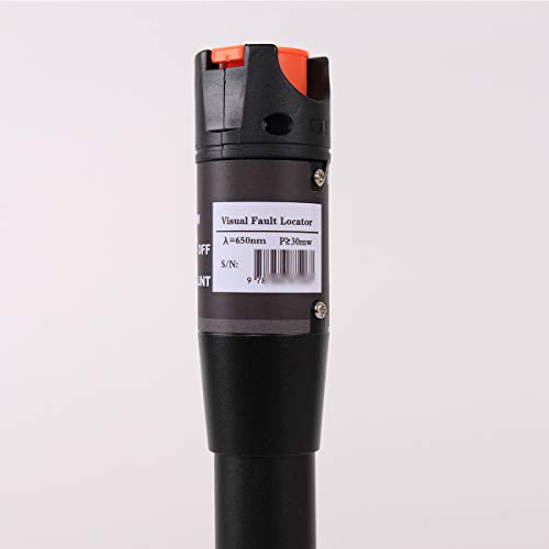 visual fault locator vfl fiber optic tester kit include single mode 9125um fc male to lc female adapter fiber light pen for network cable test