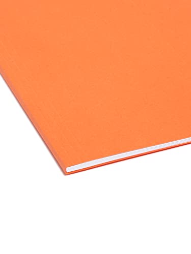 Smead Colored Hanging File Folder With Tab, 1/5-Cut Adjustable Tab, Letter Size, Orange, 25 Per Box (64065) #TOP4