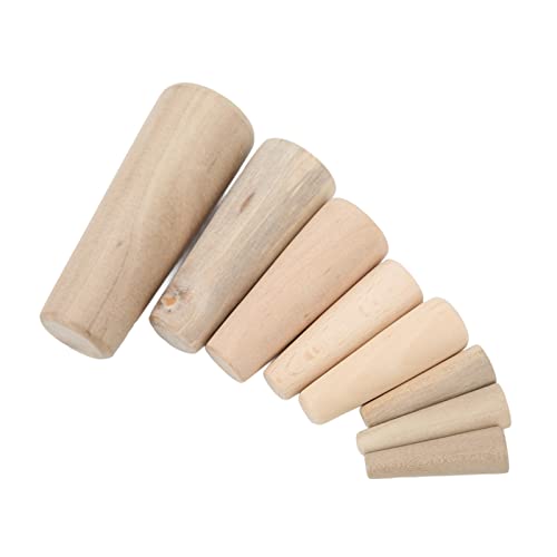 10PCS Soft Wood Plugs, Easy Installation Emergency Wooden Plug, Marine Tapered Thru Hull, Wooden Hole Plugs, Emergency Soft Wood Plugs Set for Marine, Yacht, Boat