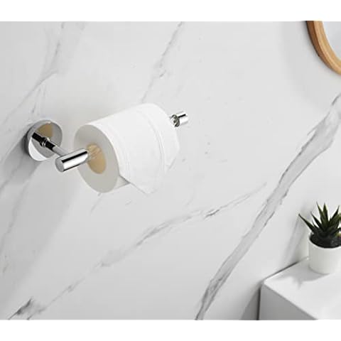 Weare Home Toilettenpapierhalter Chrom,Messing klopapierhalter,Acryl Klorollenhalter WC Rollenhalter Cover