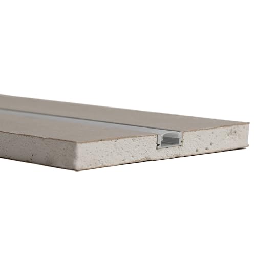 Profilo led cartongesso 2 mt x 12 cm| Profili Led Integrato nel cartongesso |Taglio di Luce Integrata nel Cartongesso | Profilo porta led in cartongesso 2 mt x 12 cm