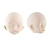 F Fityle 2 Piezas 1/6 Piezas Articuladas de Cabeza de Muñeca Femenina Sin Maquillaje para 1/6 Suministros de Muñecas BJD