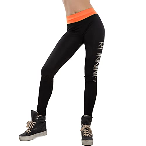 Mallas deportivas Toocool ajustadas transpirables running mujer naranja N3284 XL