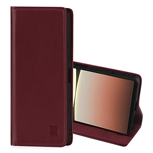 32nd Classic Series 2.0, Real Leather Book Wallet Flip Case Cover For Sony Xperia 5 IV (2022)